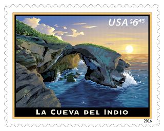 Stamp Announcement 16-02: La Cueva del Indio Stamp