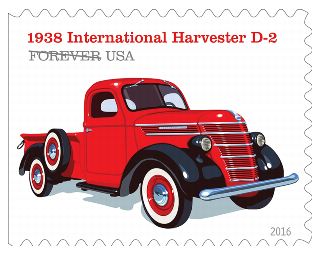 1938 International Harvester D-2 Stamp