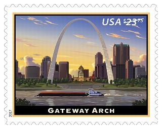Gateway Arch Stamp