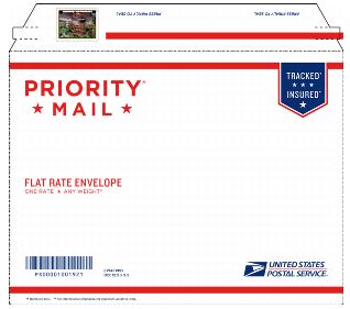 usps prepaid priority mail flat rate envelope with tracking