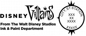 Disney Villians Stamps Pictorial Postmark Art - Filled