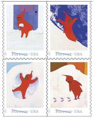 Stamp Announcement 17-37: The Snowy Day Stamps