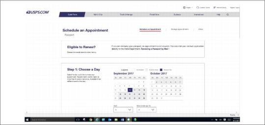 usps passport schedule an appointment