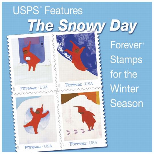 USPS Features The Snowy Day Forever Stamps for the Winter Season.