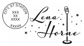 Special Lena Horne Stamp - Filled