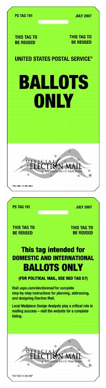 United States Postal Service Ballot graphic.