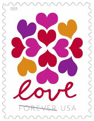 Hearts Blossom Stamp