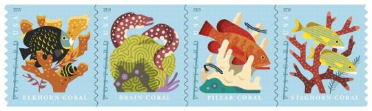 Stamp Announcement 19-12: Coral Reefs Stamps