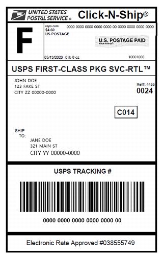 USPS Click And Ship Labels