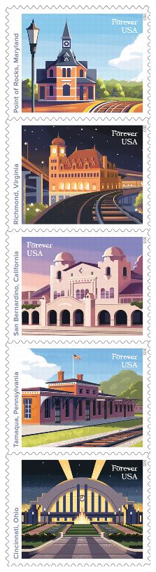 Stamp Announcement 23-11: Patriotic Block Stamp
