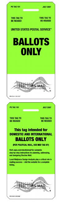 United States Postal Service Ballot graphic.