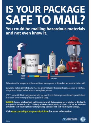 Poster 37, Is Your Package Safe to Mail?