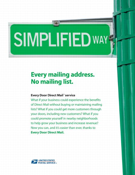 every door direct mail service brochure