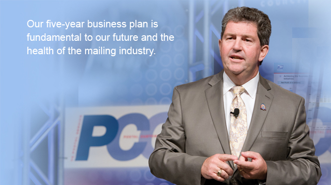 Image of Post Master General Pat Donohoe: The Postal Service five-year business plan is fundamental to the future of the organization and the long-term health of the mailing industry.