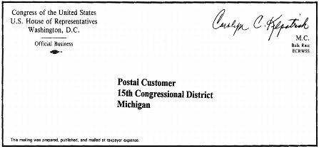 Exhibit 4-1 Franked Envelope with Simplified Postal Address