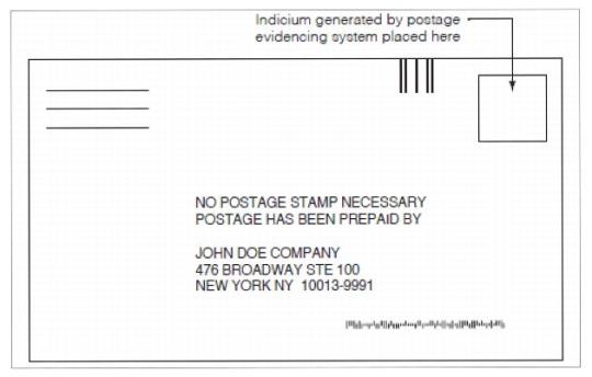Meter or PC Postage Reply Mail piece