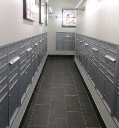 image of a wall-mounted commercial delivery center