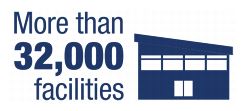 More than 32,000 facilities