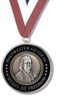 the Postmaster General's Medal Of Freedom