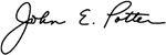John E. Potter signature
