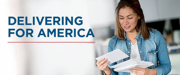 promotion image for the Delivering for America plan