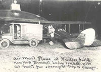 Preparing for overnight flight, ca. 1925