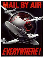 Airmail poster, 1938