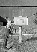 Large rural mailbox, 1937