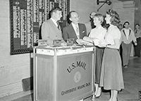 Cooperative mailing rack, 1954