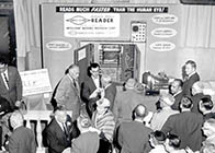 Automatic address reader, 1959
