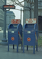Dual collection boxes, 1968