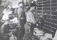 Railway mail clerks, ca. 1929