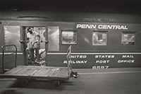 Penn Central mail car, ca. 1970