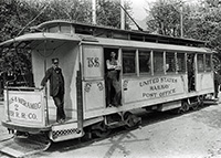 Mail trolley, ca. 1900