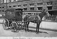 Mail wagon, 1915
