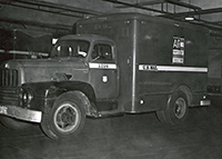 Mail truck, circa 1950